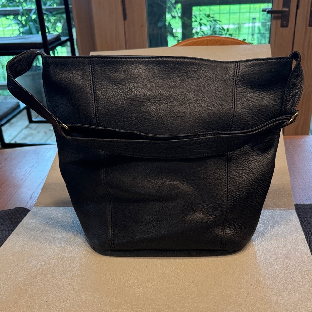 Coach Black Leather Shoulder Bag